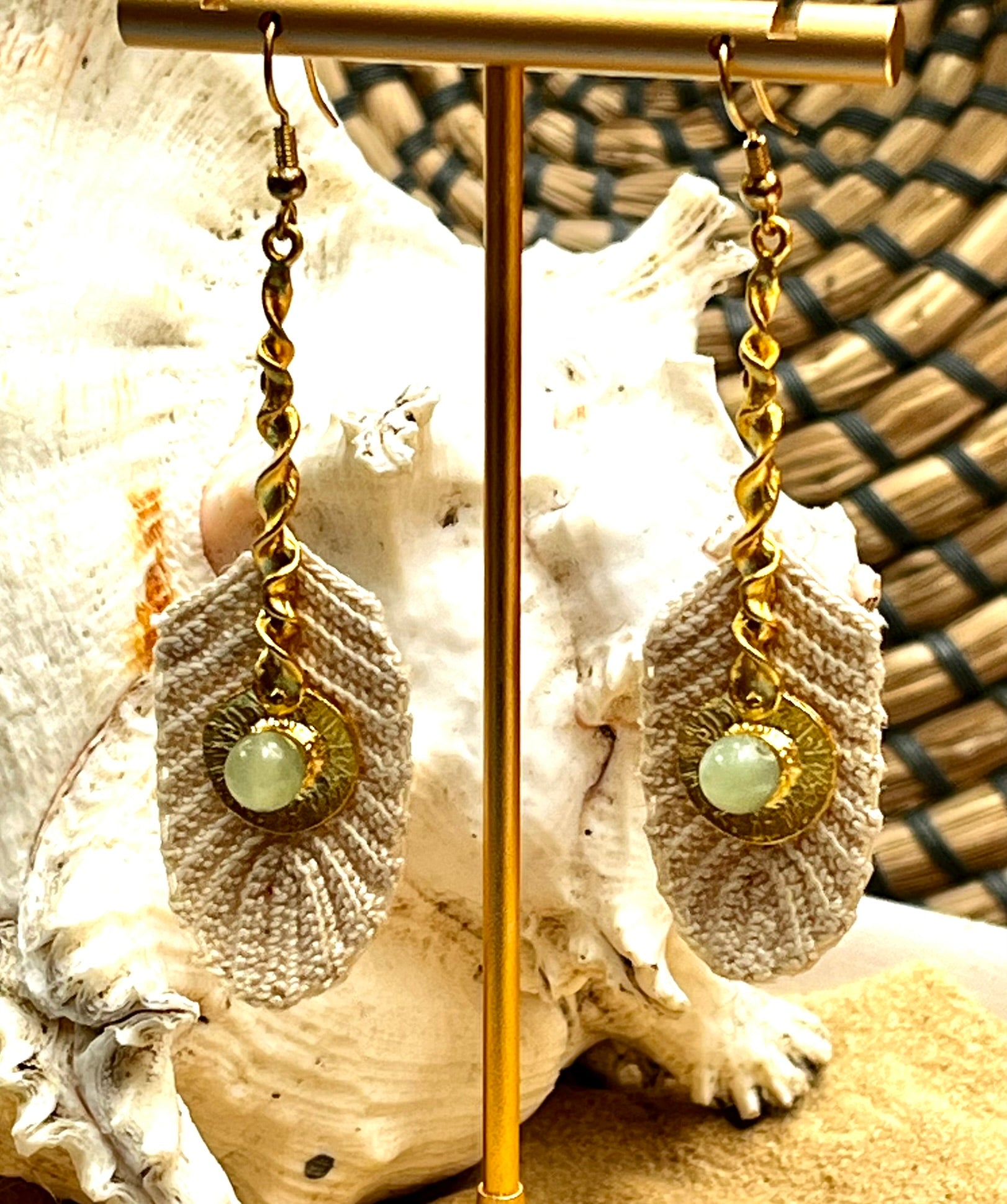 Crochet / Green & Gold